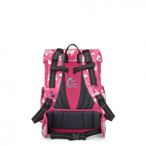 خرید کوله پشتی مدرسه ای دلسی ارگونومیک 14 اینچ دلسی پاریس رنگ صورتی دلسی ایران - DELSEY PARIS BACKPACK 00339162509 delseyiran 2