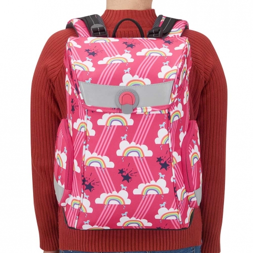 خرید کوله پشتی مدرسه ای دلسی ارگونومیک 14 اینچ دلسی پاریس رنگ صورتی دلسی ایران - DELSEY PARIS BACKPACK 00339162509 delseyiran 7