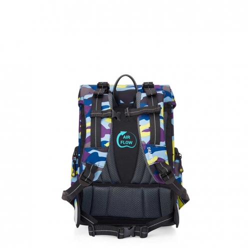 خرید کوله پشتی مدرسه ای دلسی ارگونومیک 14 اینچ دلسی پاریس رنگ استتاری دلسی ایران - DELSEY PARIS BACKPACK 00339162513 delseyiran 2