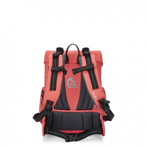 خرید کوله پشتی مدرسه ای دلسی ارگونومیک 14 اینچ دلسی پاریس رنگ نارنجی دلسی ایران - DELSEY PARIS BACKPACK 00339162519 delseyiran 2