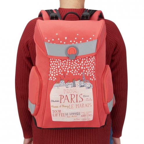 خرید کوله پشتی مدرسه ای دلسی ارگونومیک 14 اینچ دلسی پاریس رنگ نارنجی دلسی ایران - DELSEY PARIS BACKPACK 00339162519 delseyiran 7