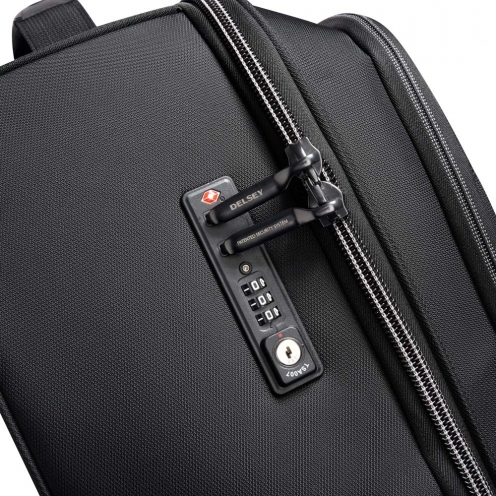 قیمت و خرید کوله پشتی چرخ دار دلسی سایز متوسط مدل ترامان تین رنگ مشکی دلسی ایران - DELSEY PARIS TROLLEY CASE 2-WHEEL 00245074000 delseyiran 6
